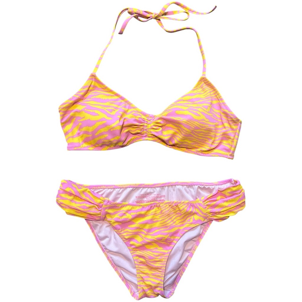 💝SOLD💝Victoria's Secret Pink and Yellow zebra Bikini